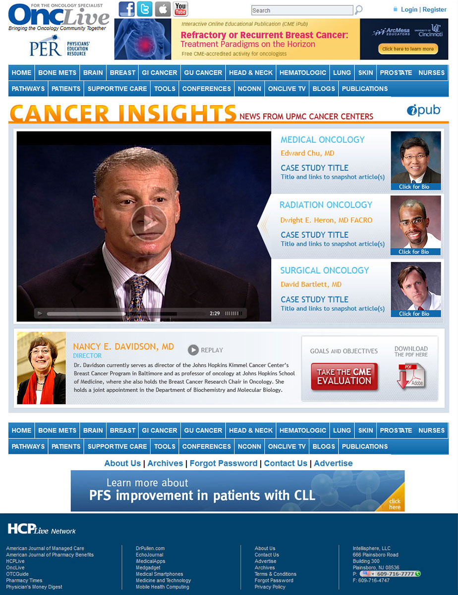 Cancer Insights page